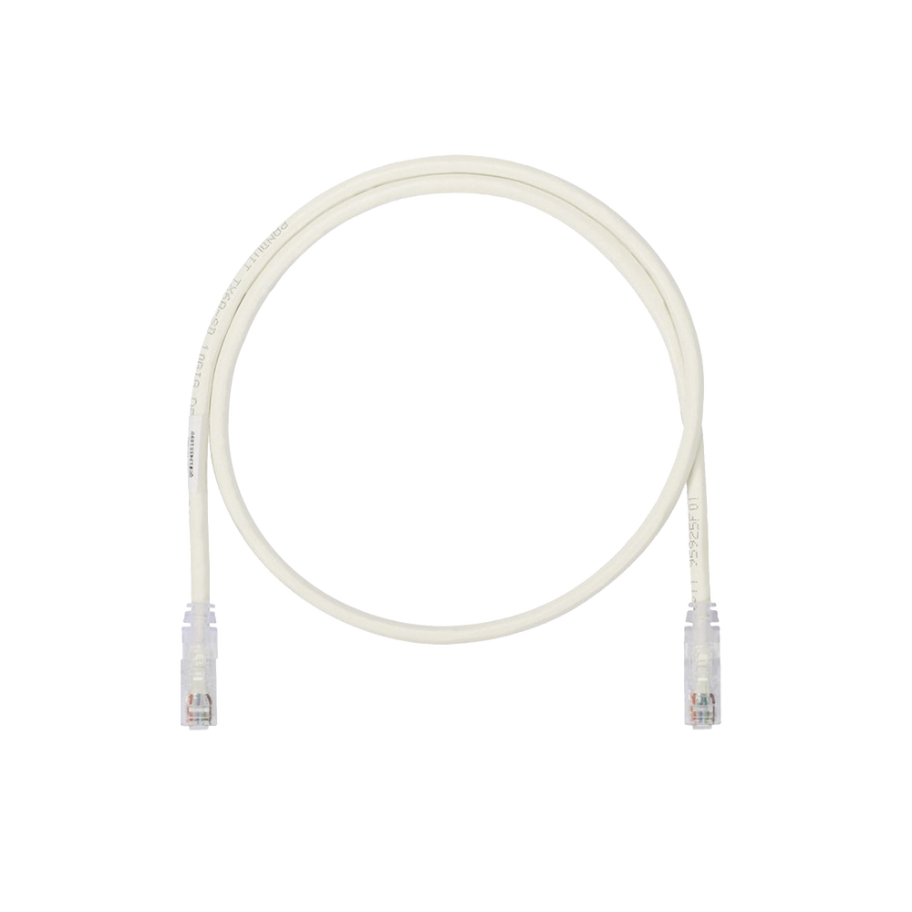 Cable de Parcheo UTP, Cat6A, 26 AWG, CM, Color Blanco Mate, 1.52 Metros (5 Pies)