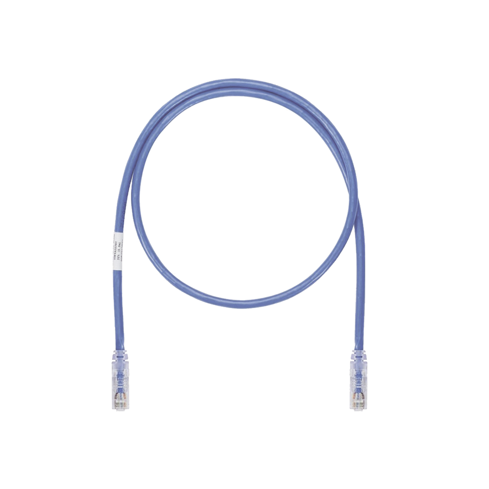 Cable de Parcheo UTP, Cat6A, 24 AWG, CM, Color Azul, 4.27 Metros (14 Pies)