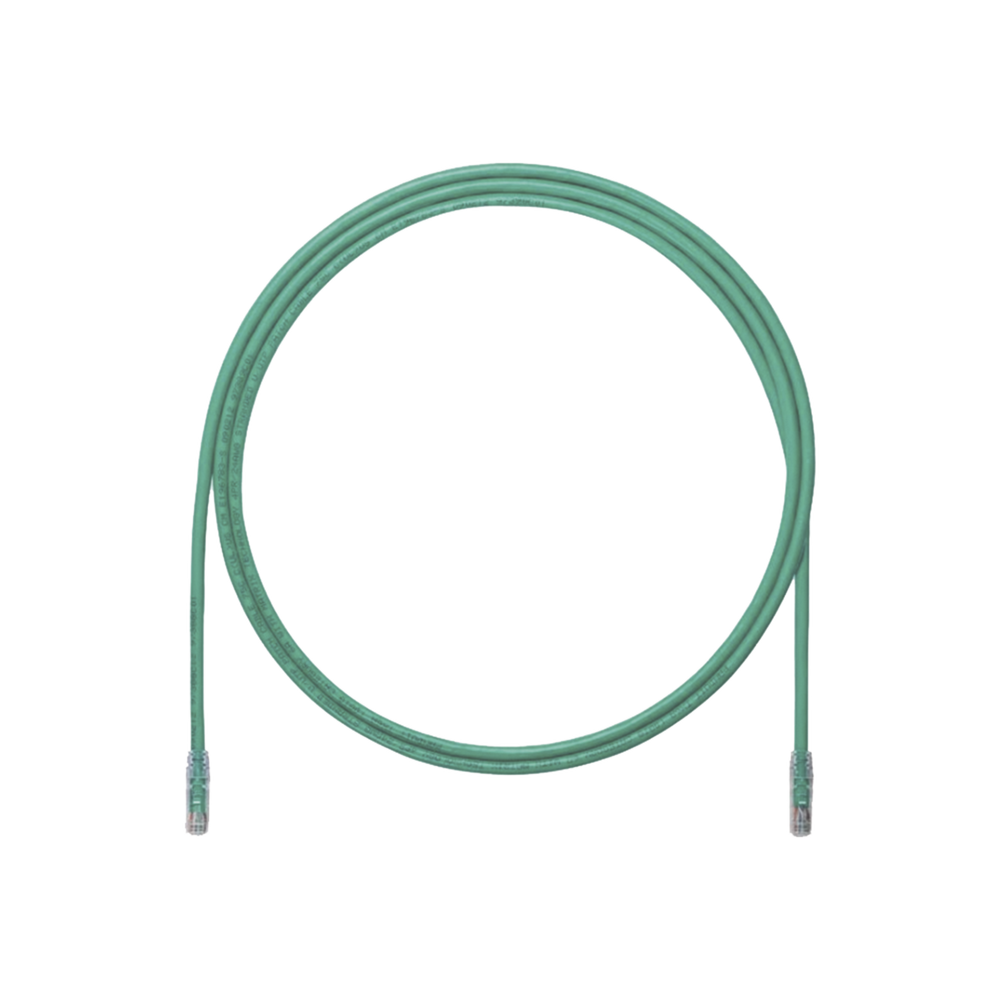 Cable de Parcheo UTP, Cat6A, 24 AWG, CM, Color Verde, 4.57 Metros (15 Pies)