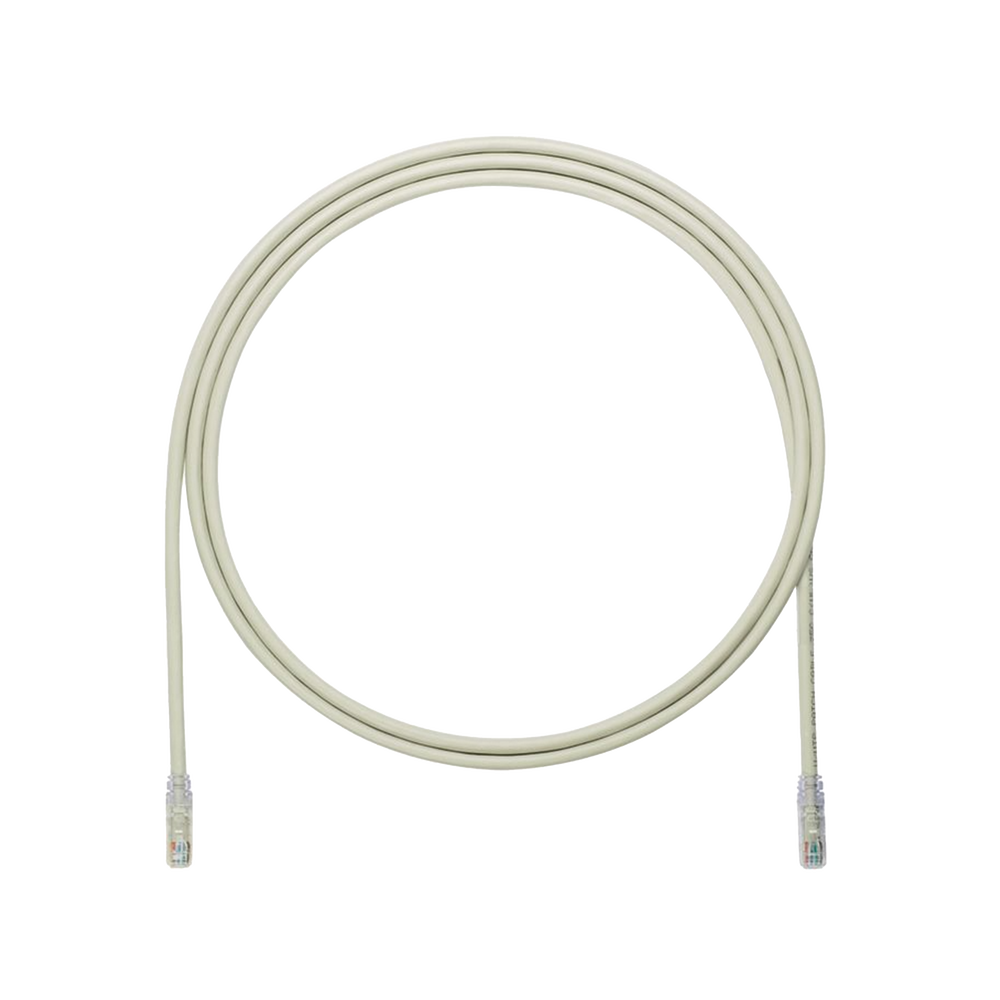 Cable de Parcheo UTP, Cat6A, 24 AWG, CM, Color Gris, 5.18 Metros (17 Pies)