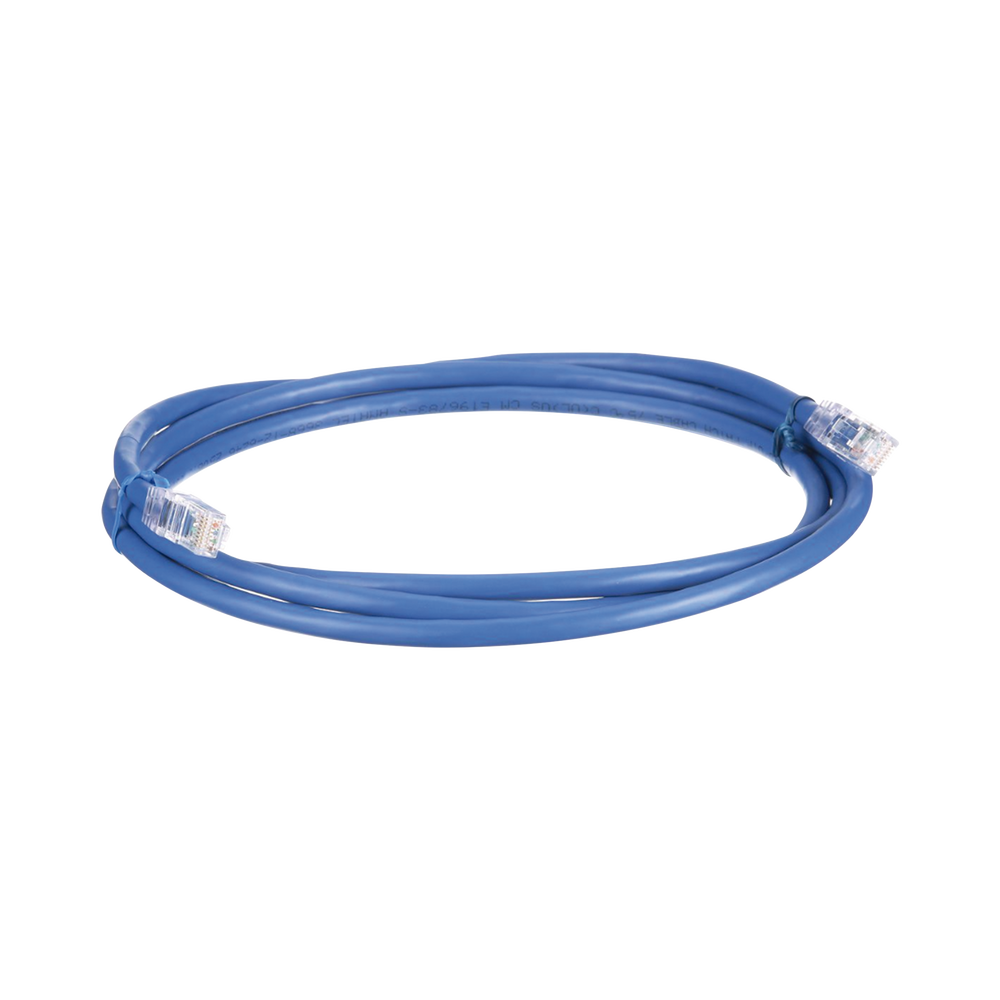 Cable de Parcheo UTP, Cat6A, 24 AWG, CM, Color Azul, 6.1 Metros (20 Pies) - Image 2