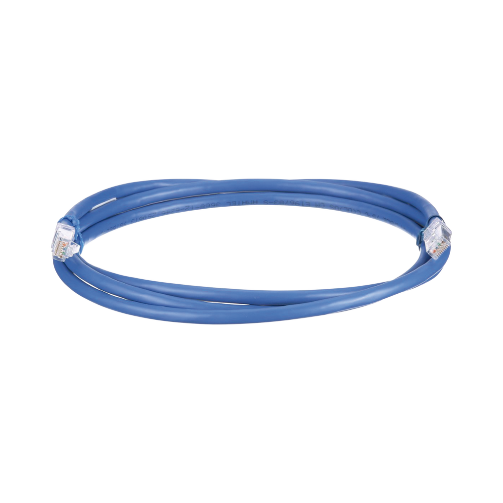 Cable de Parcheo UTP, Cat6A, 24 AWG, CM, Color Azul, 6.1 Metros (20 Pies)