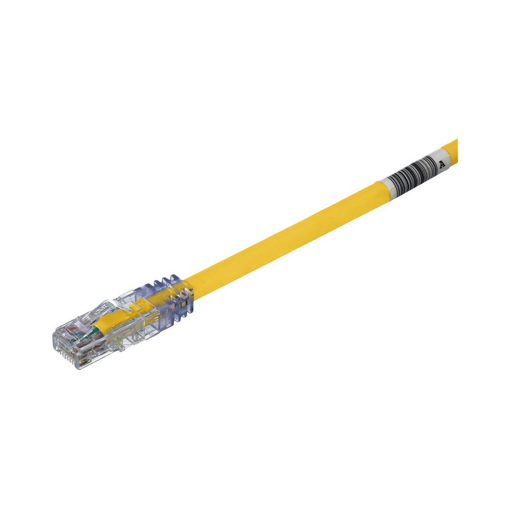 Cable de Parcheo UTP, Cat6A, 24 AWG, CM, Color Amarillo, 6.1 Metros (20 Pies)