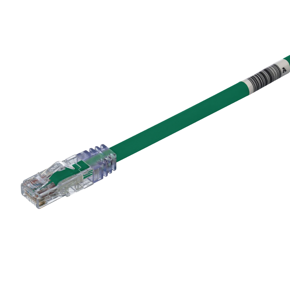 Cable de Parcheo UTP, Cat6A, 24 AWG, CM, Color Verde, 7.62 Metros (25 Pies)