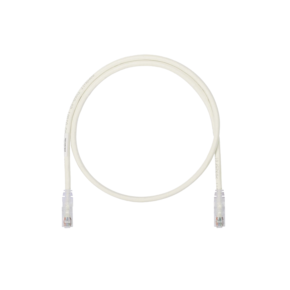 Cable de Parcheo UTP, Cat6A, 24 AWG, CM, Color Blanco, 2 Metros (6.56 Pies)