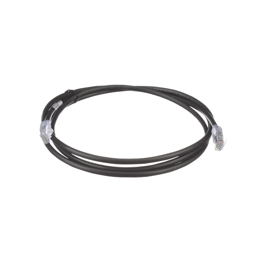 Cable de Parcheo UTP, Cat6A, 24 AWG, CM, Color Negro, 1.52 Metros (5 Pies)