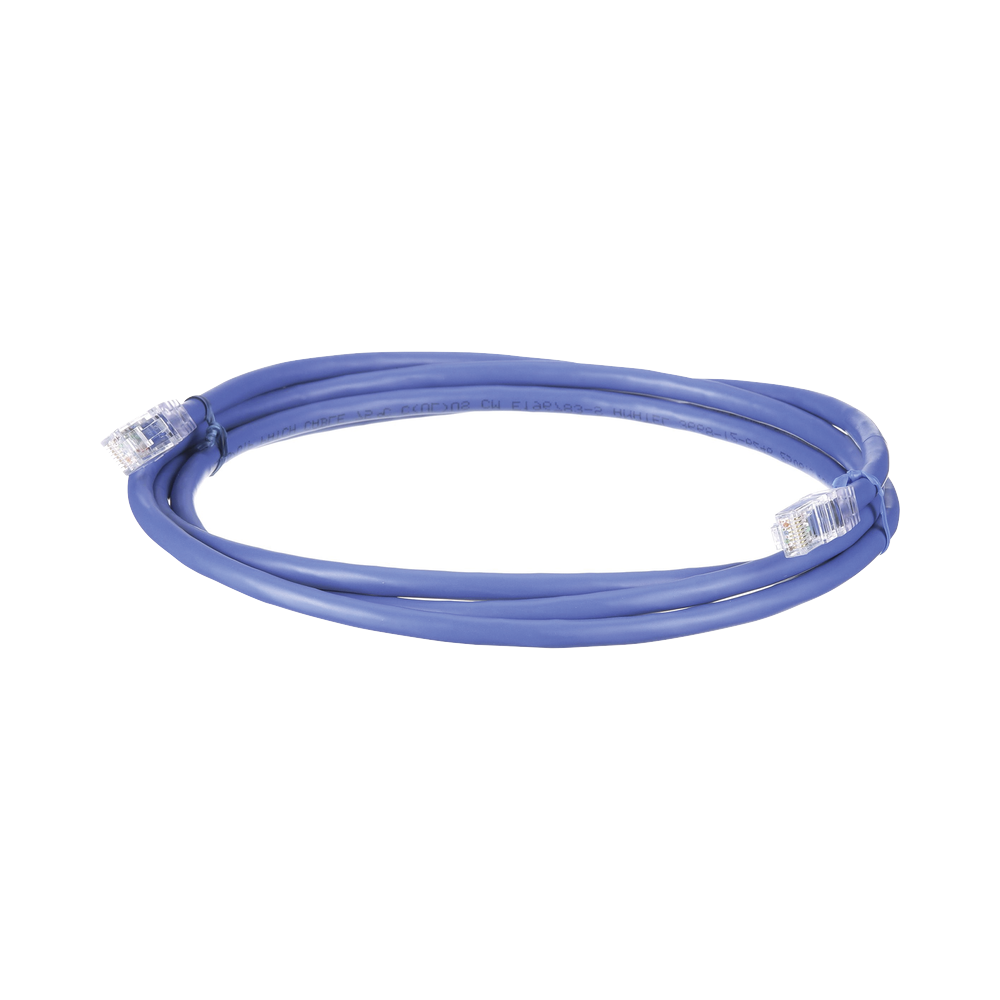 Cable de Parcheo UTP, Cat6A, 24 AWG, CM, Color Azul, 1.52 Metros (5 Pies) - Image 3