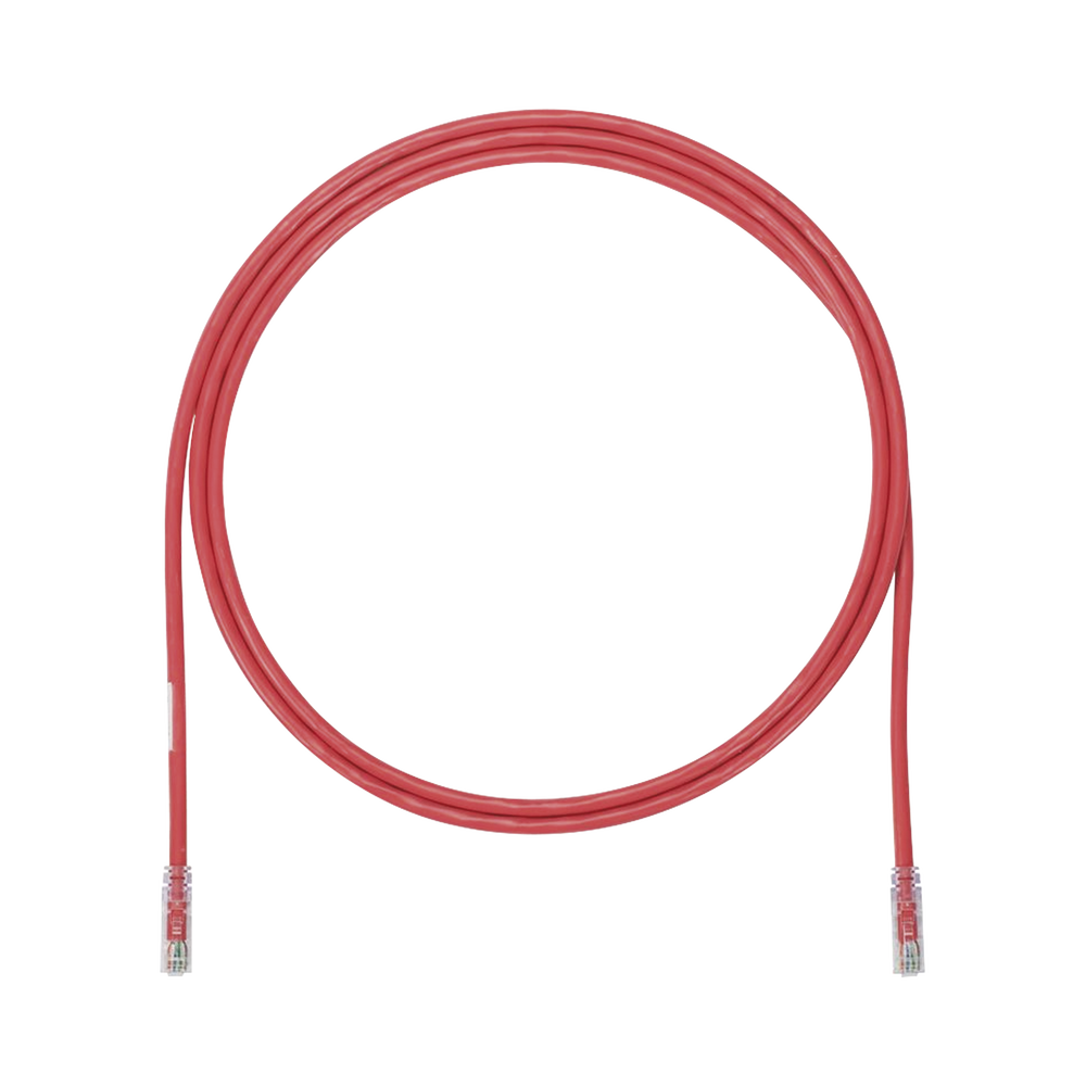 Cable de Parcheo UTP, Cat6A, 24 AWG, CM, Color Rojo, 1.52 Metros (5 Pies)