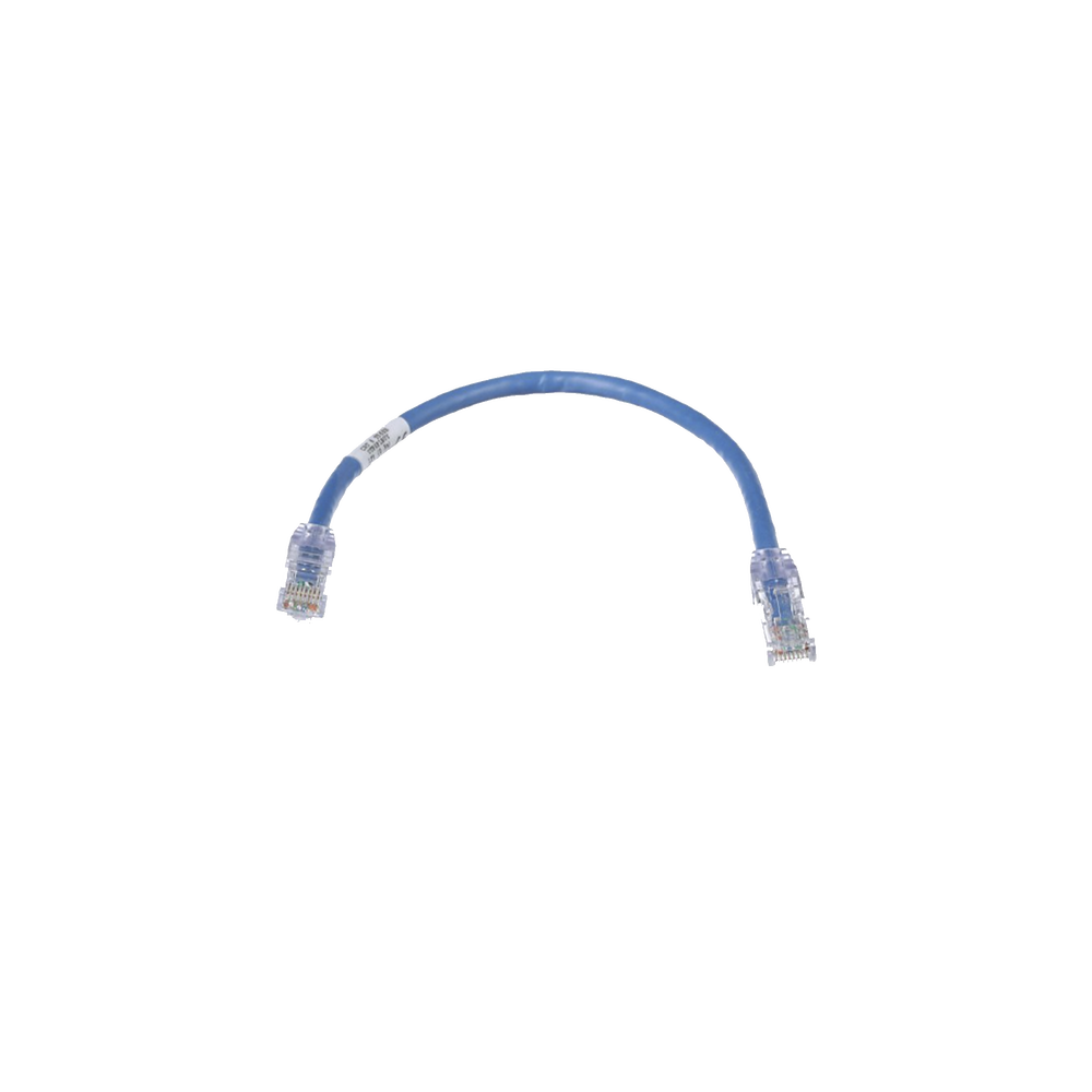 Cable de Parcheo TX6, UTP Cat6, 24 AWG, CM, Color Azul, 0.3 Metros (1 Pie)