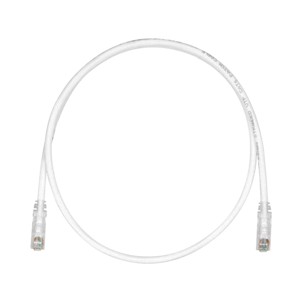 Cable de Parcheo TX6, UTP Cat6, 24 AWG, CM, Color Blanco Mate, 9.14 Metros (30 Pies)