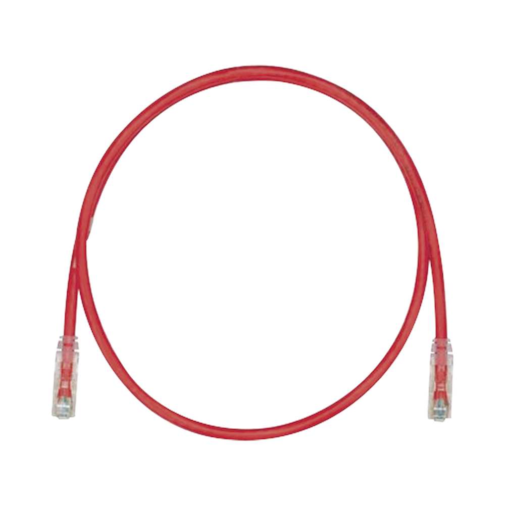 Cable de Parcheo TX6, UTP Cat6, 24 AWG, CM, Color Rojo, 0.91 Metros (3 Pies)