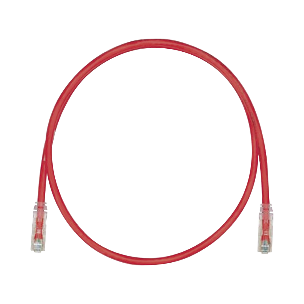 Cable de Parcheo TX6, UTP Cat6, 24 AWG, CM, Color Rojo, 1.52 Metros (5 Pies)