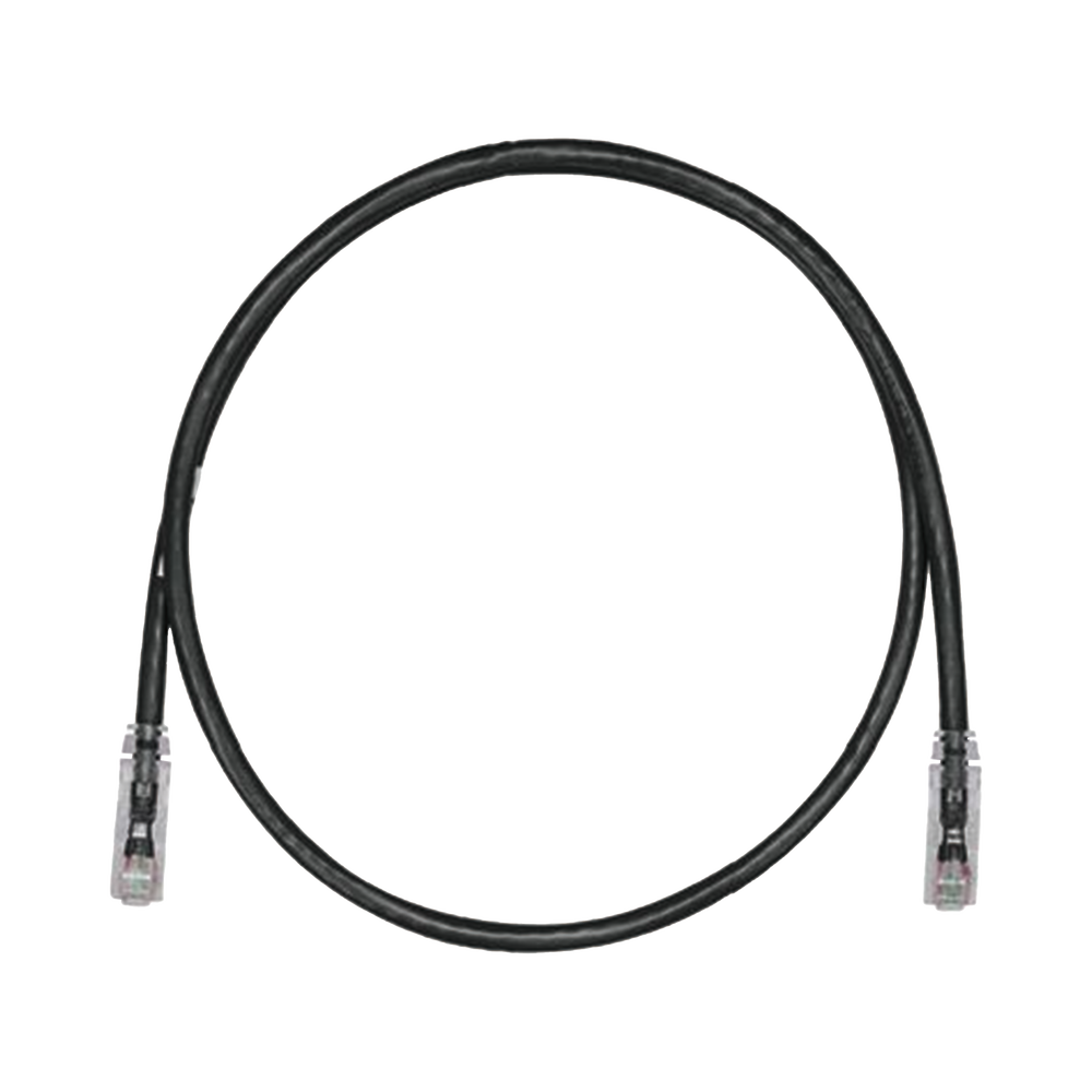 Cable de Parcheo TX6, UTP Cat6, 24 AWG, CM, Color Negro, 1.83 Metros (6 Pies)