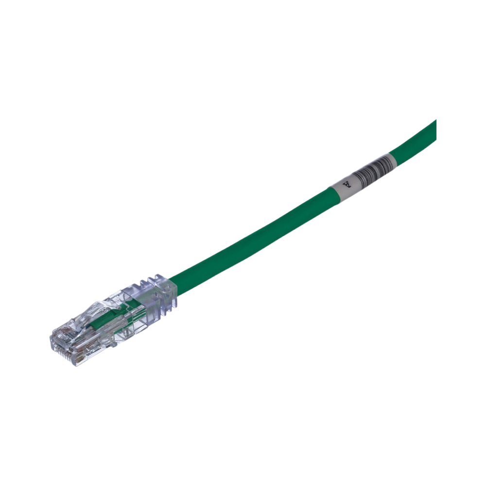 Cable de Parcheo TX6, UTP Cat6, 24 AWG, CM, Color Verde, 2.13 Metros (7 Pies)