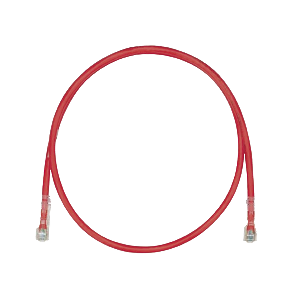Cable de Parcheo TX6, UTP Cat6, 24 AWG, LSZH, Color Rojo, 8 Metros (26.25 Pies)