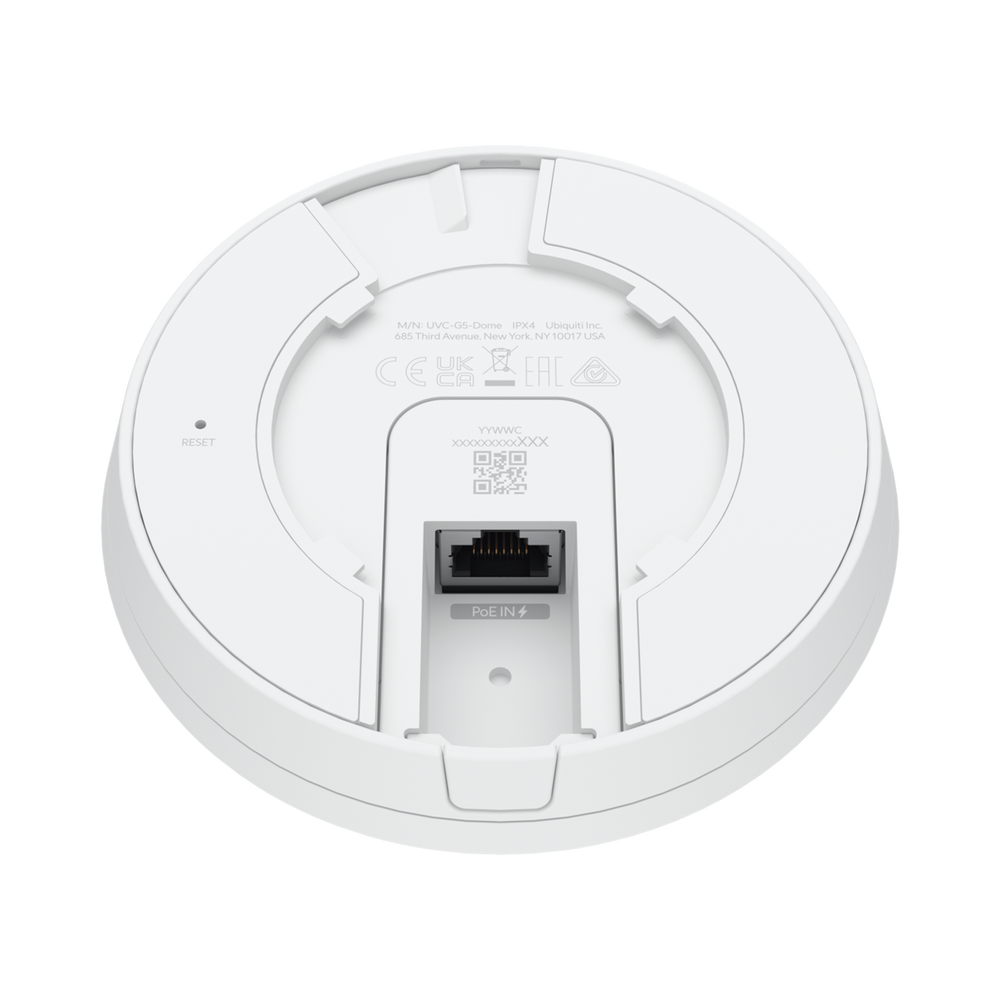 UniFi Protect Cámara G5 Dome para interior/exterior / 2K (4MPX), ángulo 102.4°, visión nocturna IR hasta 9 mts / detecciones inteligentes / audio bidireccional / resistente a la intemperie IPx4 / antivandálica IX08 - Image 2