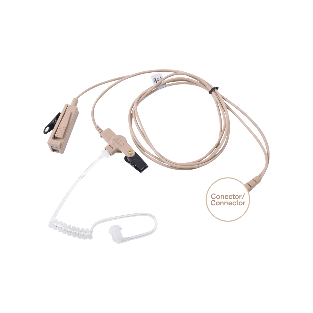 Kit de Micrófono-Audífono profesional de 2 cables Motorola MOTOTRBO: APX1000-8000 XPR6100-6550, MTP850S,MTP6550/6750