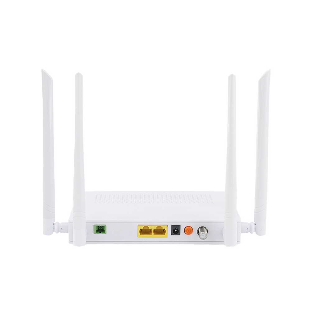 ONU Dual GPON/EPON / Wi-Fi Doble Banda 2.4 y 5 GHz / Soporta MESH / 2 Puertos Gigabit / 1 Puerto PON SC/APC / 1 puerto CATV / Hasta 1200 Mbps vía Wi-Fi - Image 4