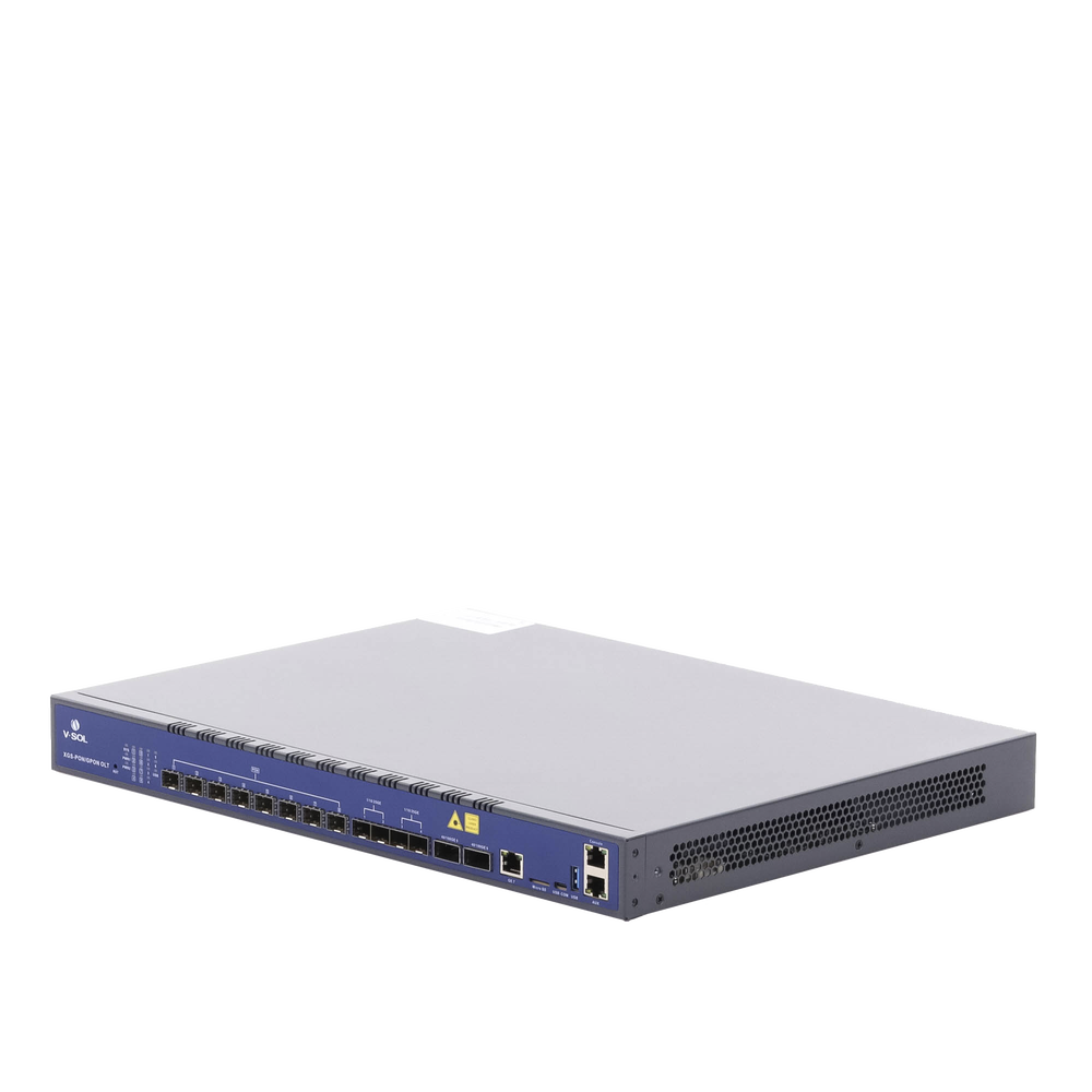 OLT Combo de 8 Puertos XGSPON/GPON / 7 Puertos Uplink (1 Puerto RJ45 + 4 Puertos SFP28 + 2 Puertos QSFP28) /  Hasta 2,048 ONUs