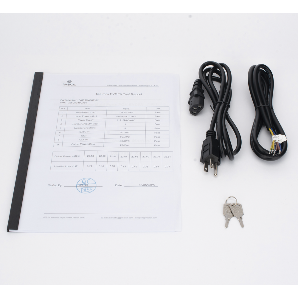 Amplificador Óptico EYDFA de 8 puertos de 1550nm - Image 7