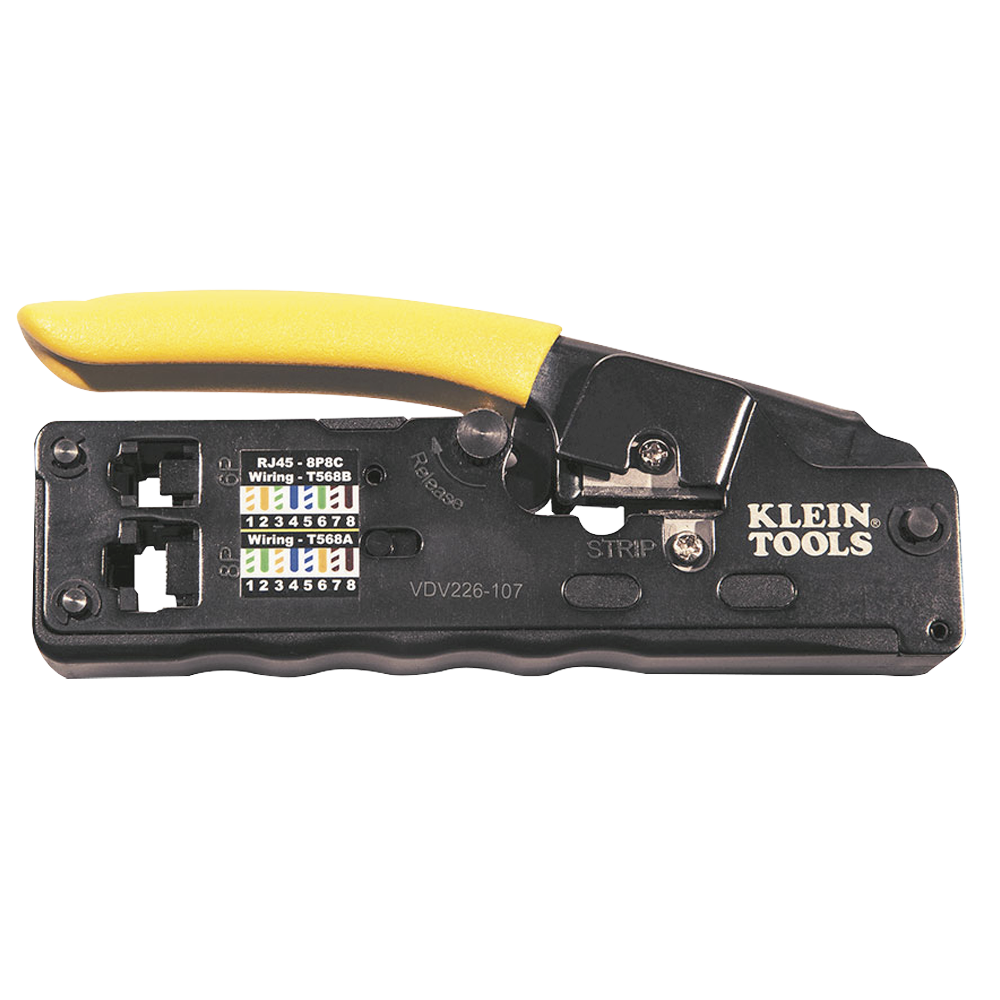 Ponchadora/Pelacables/Cortacables Compacta con Matraca para Conectores RJ45 y RJ11/RJ12. - Image 2