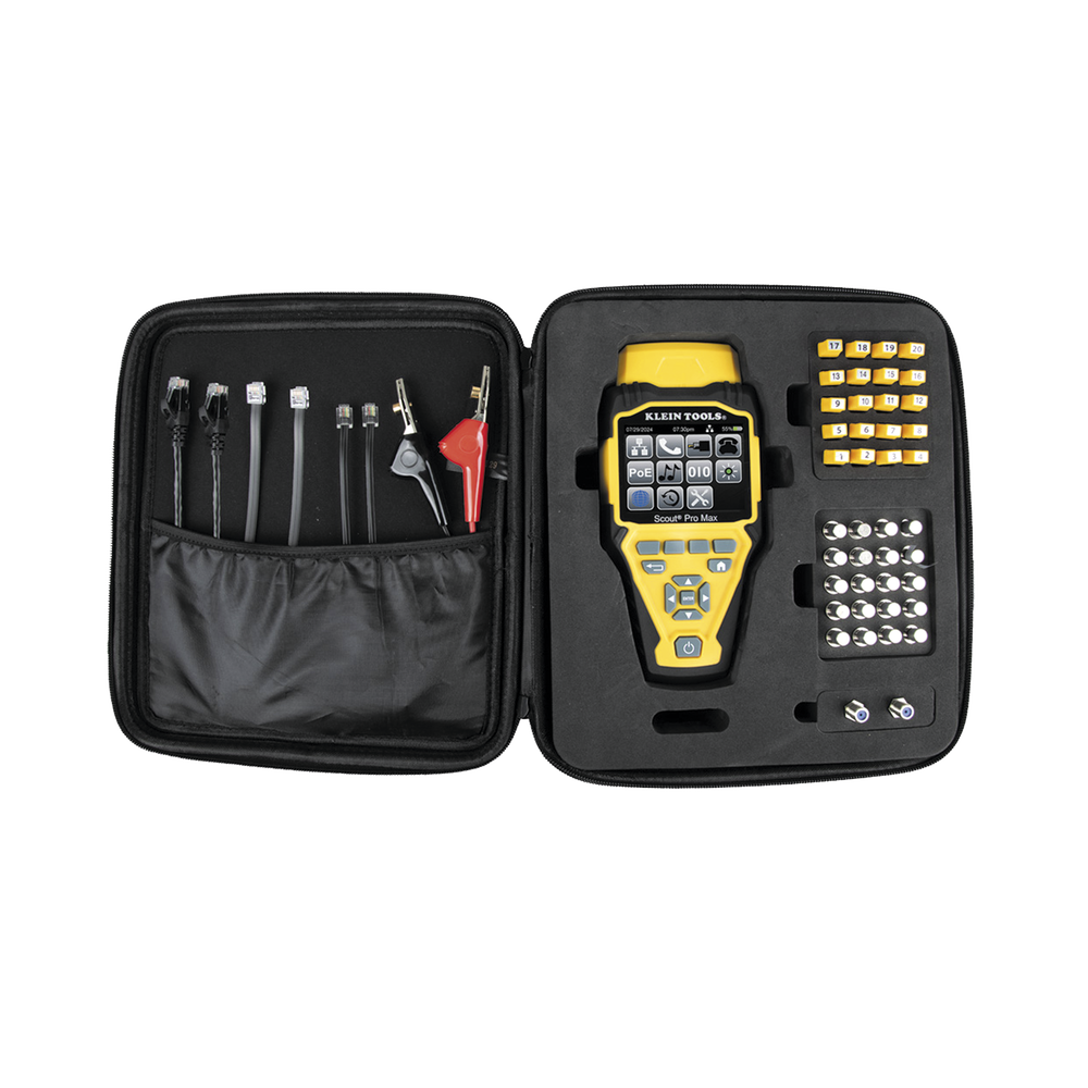 Juego de Probador de Cables de Red con Transmisores Remotos Scout? Pro Max. Detecta la Capacidad de la Red y las Velocidades de Conexi?n hasta 10 Gbps