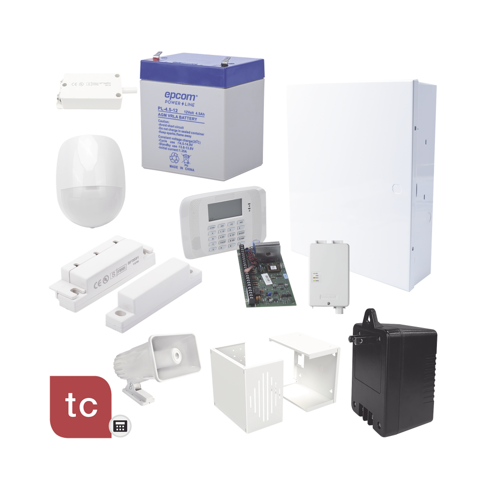 Kit de Panel de Alarma Cableado con Comunicador GSM y un Año de Servicio Total Connect. Entrega Inmediata al ordenar.