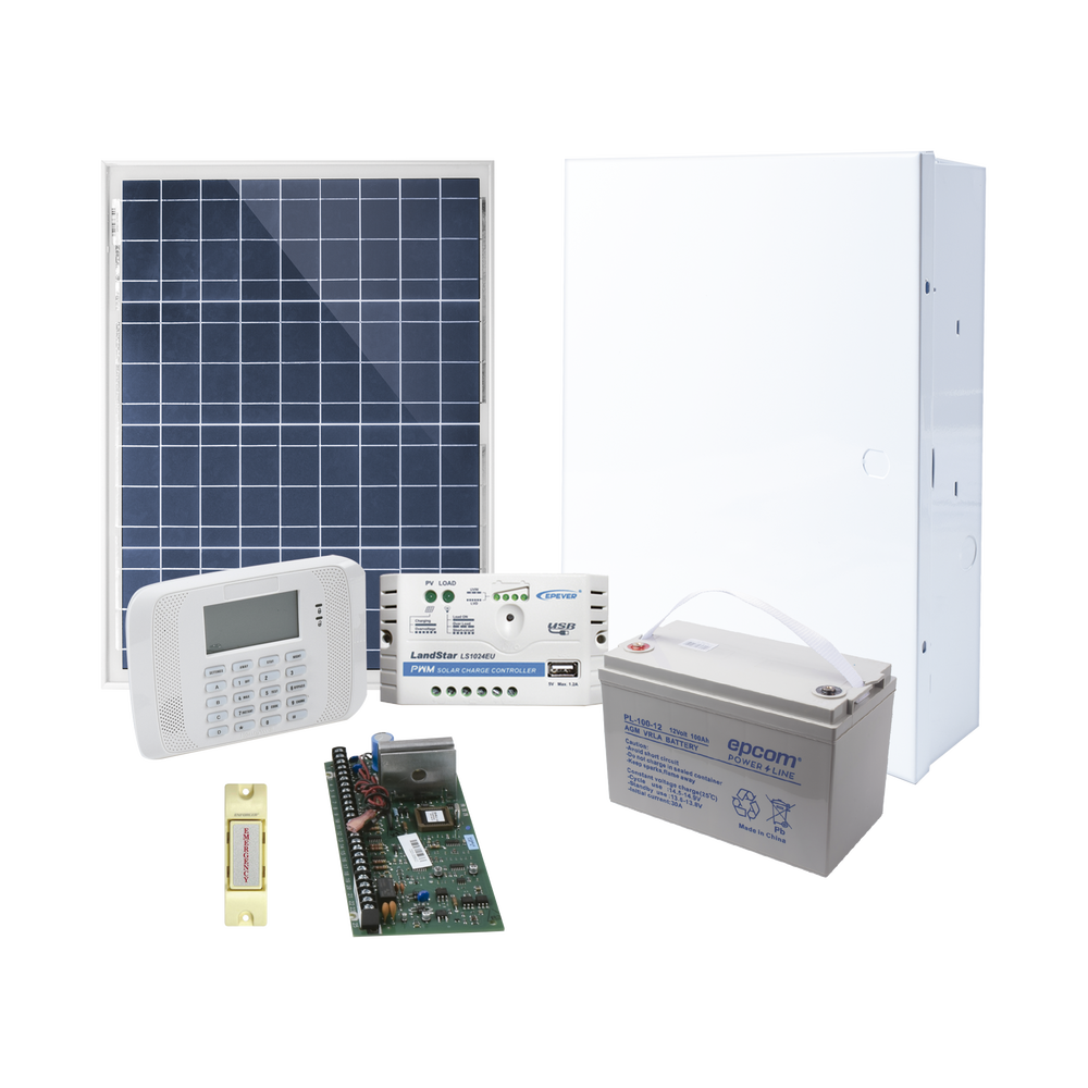 Sistema de Alarma VISTA48LA Alimentado por Celda Solar, incluye Teclado con Receptor Inalambrico
