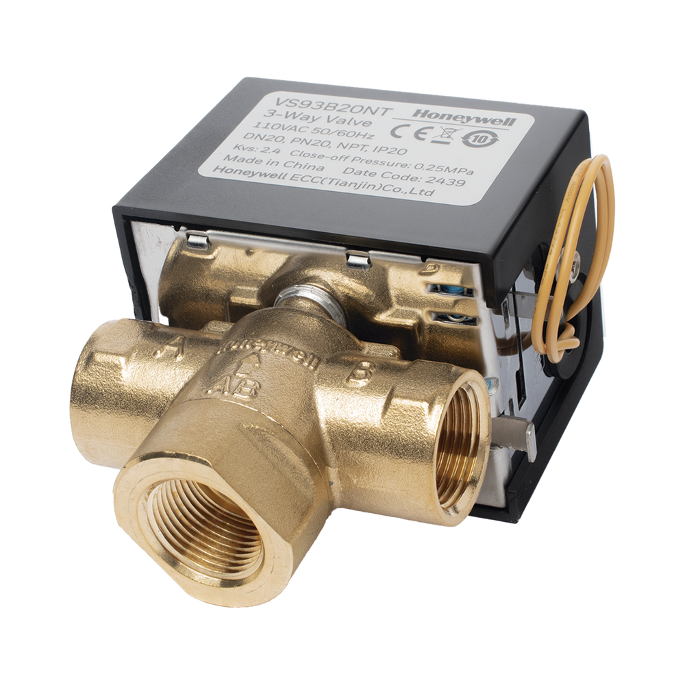 Válvula 1/2" de control eléctrica VS9 para fan coil: DN20: PN20: 3 vías: 110 V CA: conexión NPT - Image 4