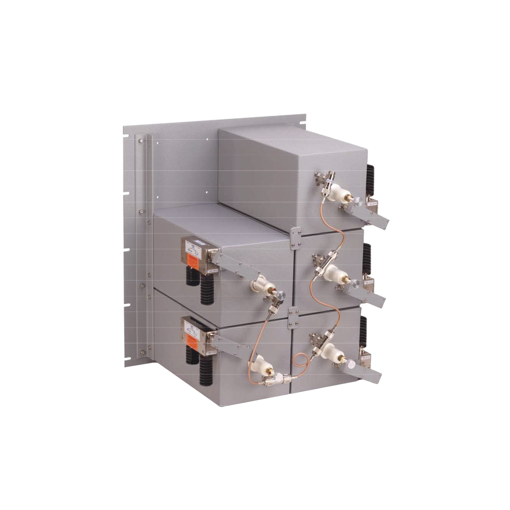 Combinador 440-510 MHz, para 5 Canales, 125 Watt, 300 KHz (min.) de Sep. Tx-Tx, 2 Aisladores N Hembra.