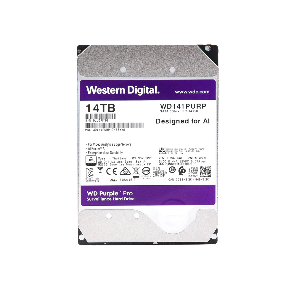 Disco duro WD de 14TB / 7200RPM / Optimizado para soluciones de video inteligente - Image 4
