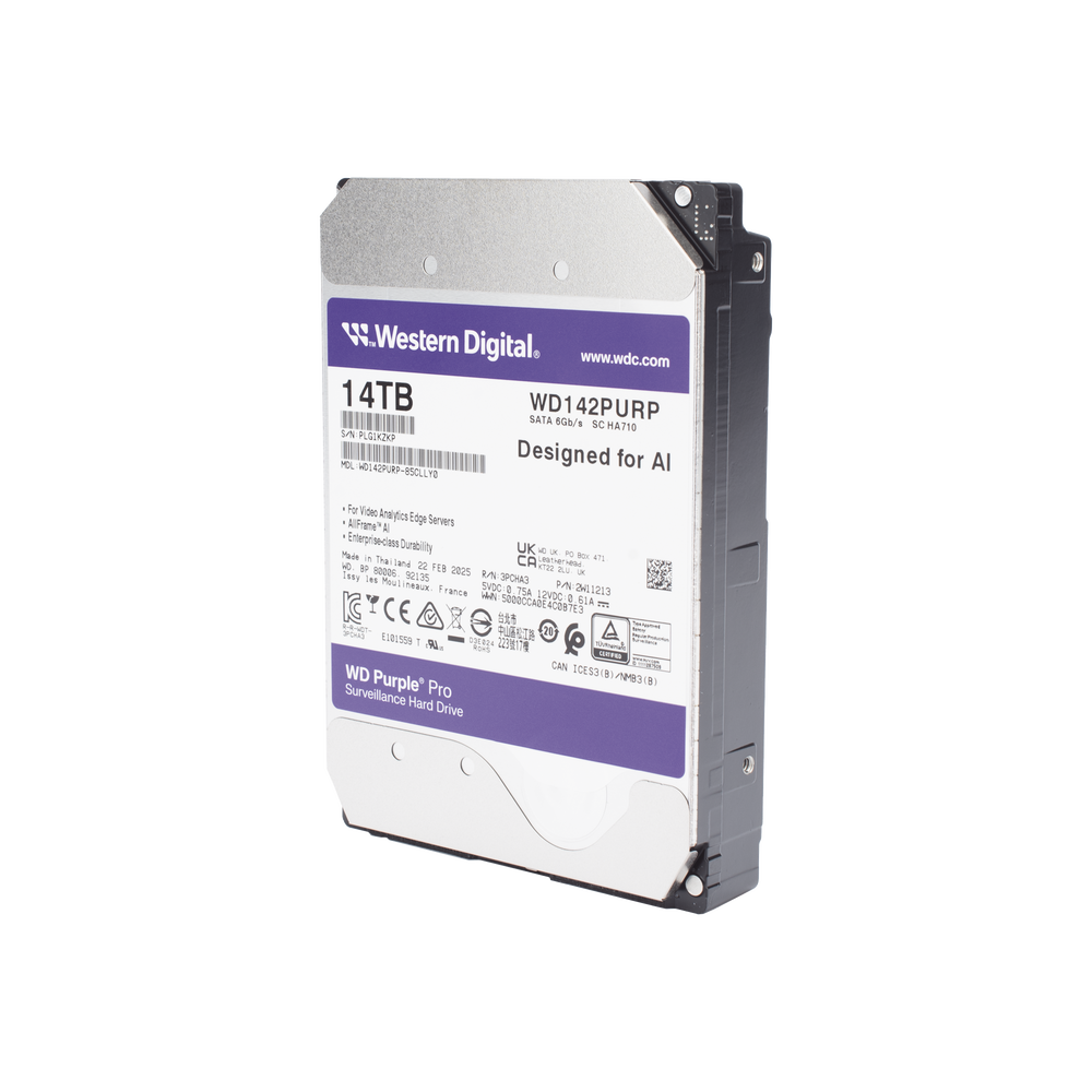 Disco duro WD de 14TB / 7200RPM / Optimizado para soluciones de video inteligente - Image 2