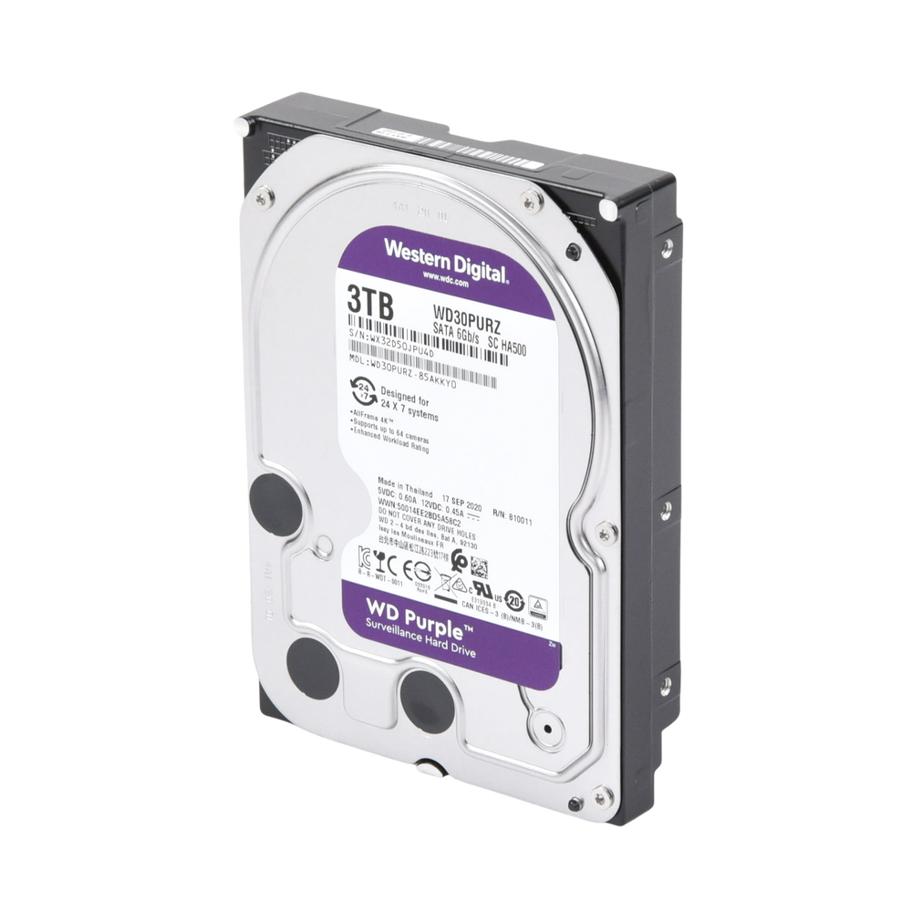 Disco Duro PURPLE de 3TB / 3 AÑOS DE GARANTÍA / Para Videovigilancia - Image 2