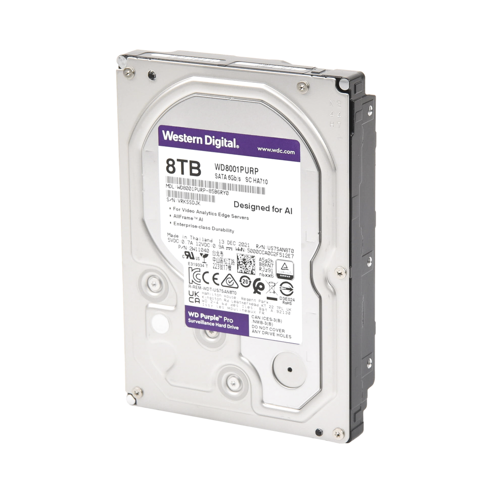 Disco duro WD de 8TB / 7200RPM / Optimizado para soluciones de video inteligente - Image 4