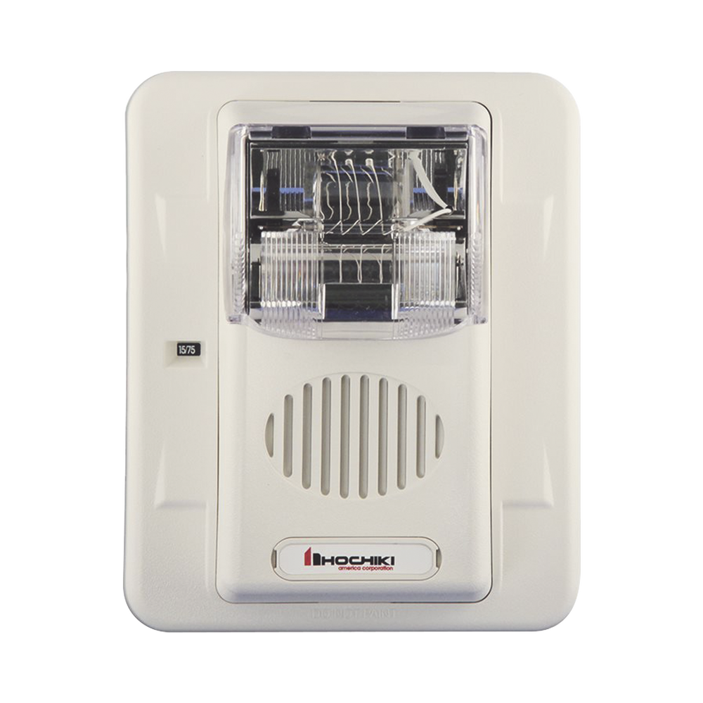 Sirena Estrobo, Para Intemperie, Montaje en Muro, Color Blanco (0500-05870)