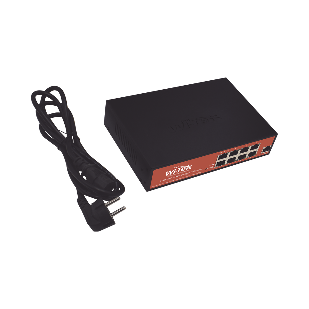 Switch Administrable de 8 puertos Gigabit Ethernet con PoE 802.3 af/at y 24V Pasivo + 2 SFP Gigabit, 150 W - Image 4