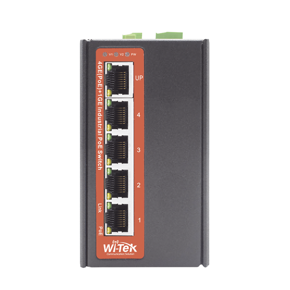 Switch Industrial PoE++ / No administrable / Con 4 puertos Gigabit PoE / 1 puerto Gigabit Uplink / Presupuesto 120W - Image 2