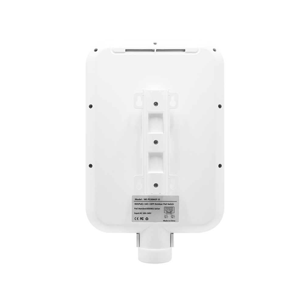 Switch CCTV PoE para exterior / No administrable / Con 4 puertos Gigabit PoE af/at + 1 Puertos Uplink Gigabit + 1 x SFP Gigabit / Presupuesto 65 W / Ideal para Aplicaciones de Videovigilancia - Image 2