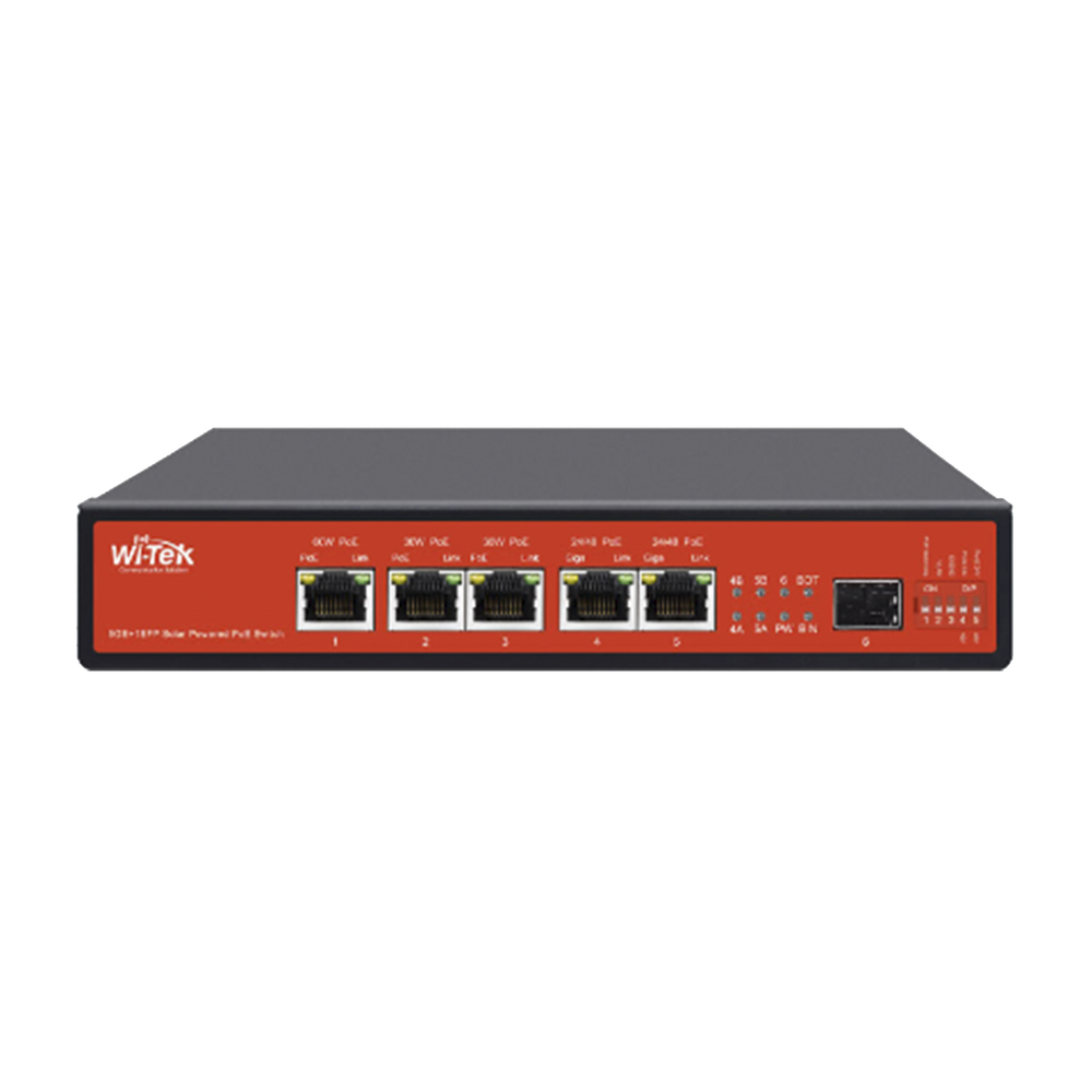Controlador Solar de 15A con Switch PoE / 1 Puertos Gigabit PoE 802.3 bt / 2 Puertos PoE 802.3 af/at / 2 Puertos PoE Pasivo 24/48 Vcc / 1 Puerto SFP / No administrable - Image 2