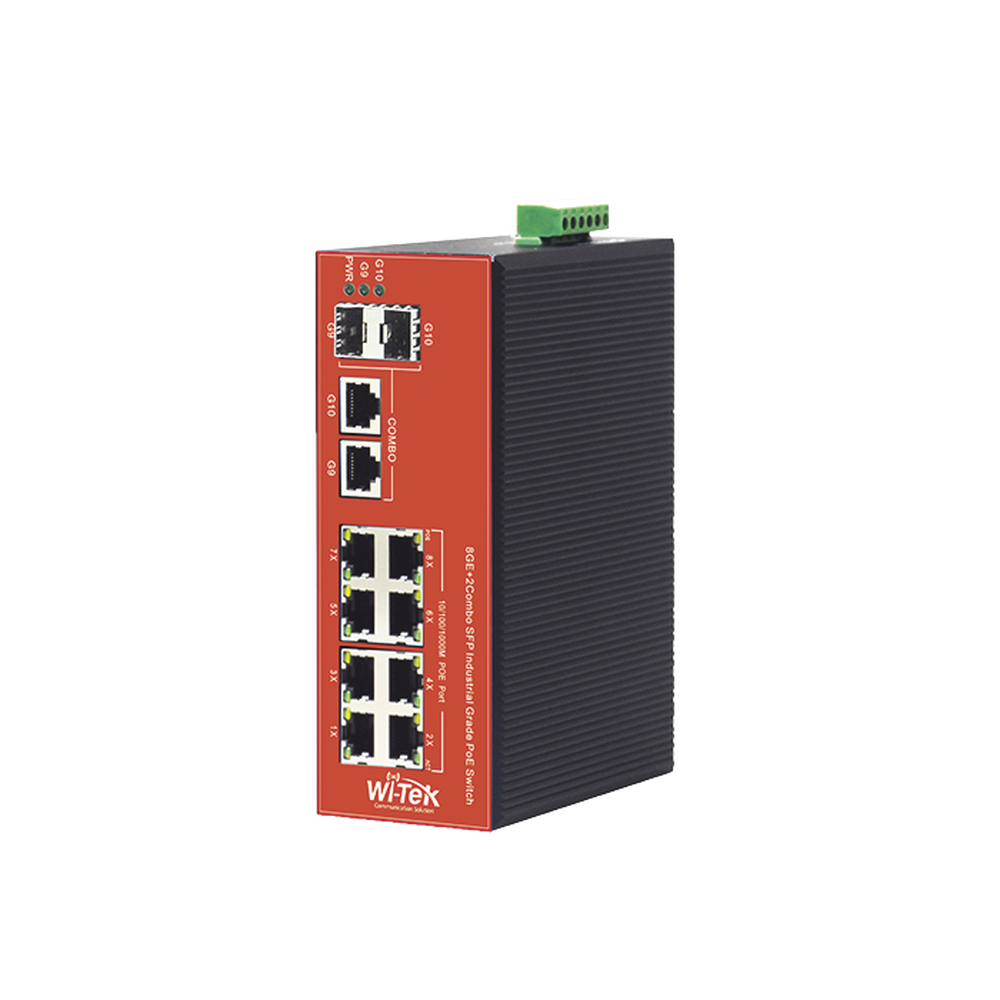 Switch Industrial PoE+ no administrable de 8 Puertos 10/100/1000Mbps + 2 SFP Combo, 150 W - Image 8
