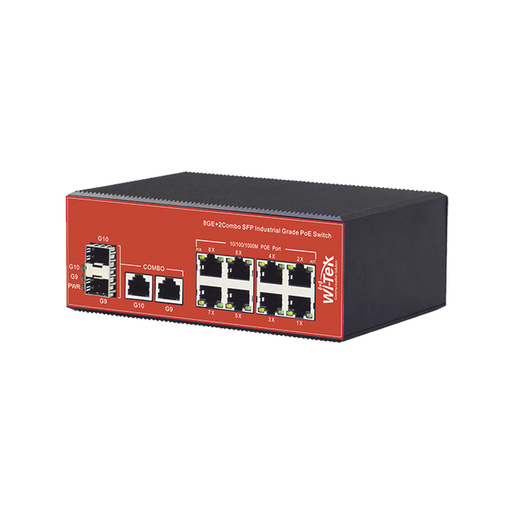 Switch Industrial PoE+ no administrable de 8 Puertos 10/100/1000Mbps + 2 SFP Combo, 150 W - Image 10