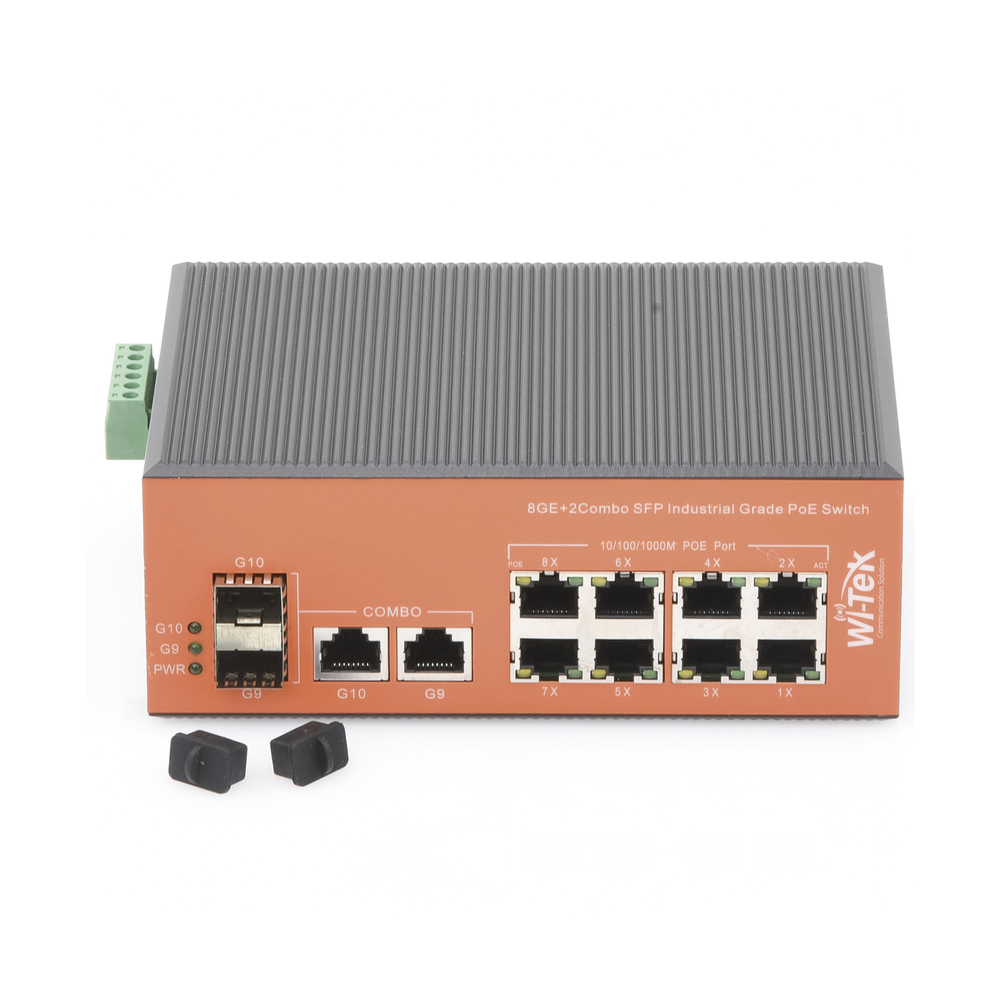 Switch Industrial PoE+ no administrable de 8 Puertos 10/100/1000Mbps + 2 SFP Combo, 150 W - Image 2