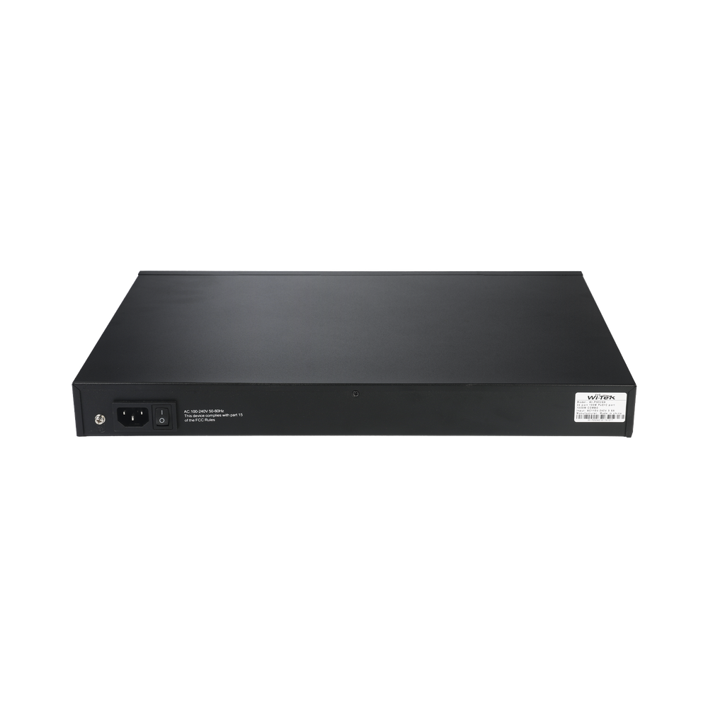 Switch PoE (802.3af/at/bt) / No administrable de largo alcance / Hasta 250m / Con 24 x 10/100Mbps + 2 x SFP Gigabit Combo / 250 W - Image 2