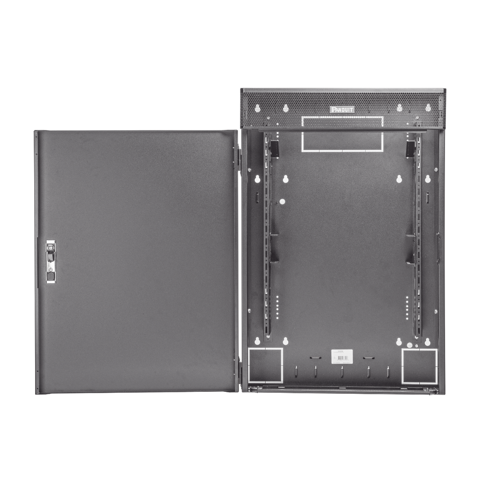 Gabinete de Montaje en Pared TrueEdge™, Con 3 UR para Equipo Activo y 3 UR para Paneles de Parcheo, Fabricado en Acero, Color Negro - Image 3