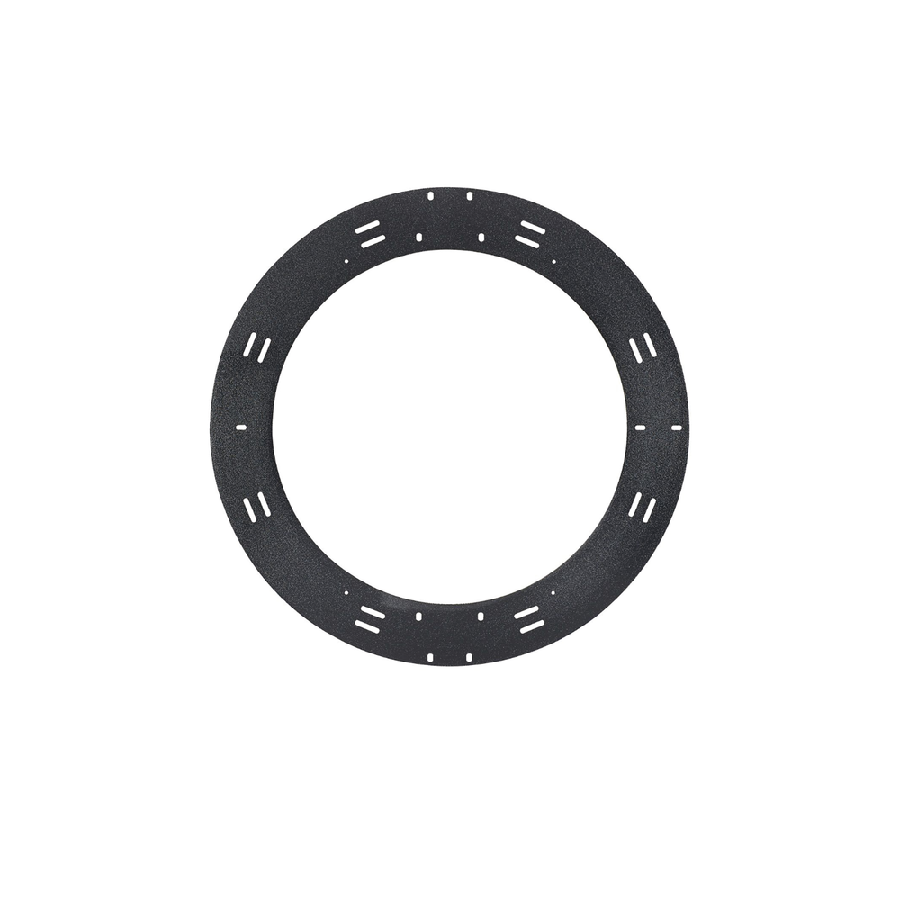 Raqueta de Almacenamiento y Gesti?n de Holgura Para Cables, de 60.96 cm (24 Pulgadas) de Di?metro, Instalaci?n en Pared o en Rack, Incluye 8 Cintas de Contacto de 30.48 cm (12 Pulgadas), Color Negro