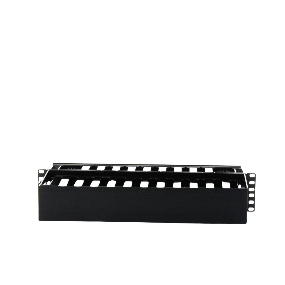 Organizador de Cables Horizontal PatchLink, Doble (Frontal y Posterior), Para Rack de 19in, 2UR - Image 5