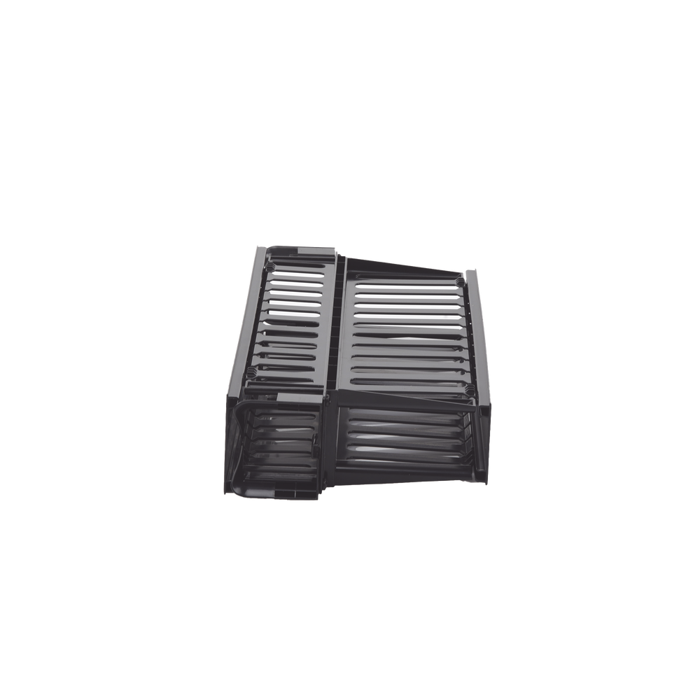 Organizador de Cables Horizontal PatchLink, Doble (Frontal y Posterior), Con Tapa Extendida, Para Rack de 19in, 2UR - Image 4