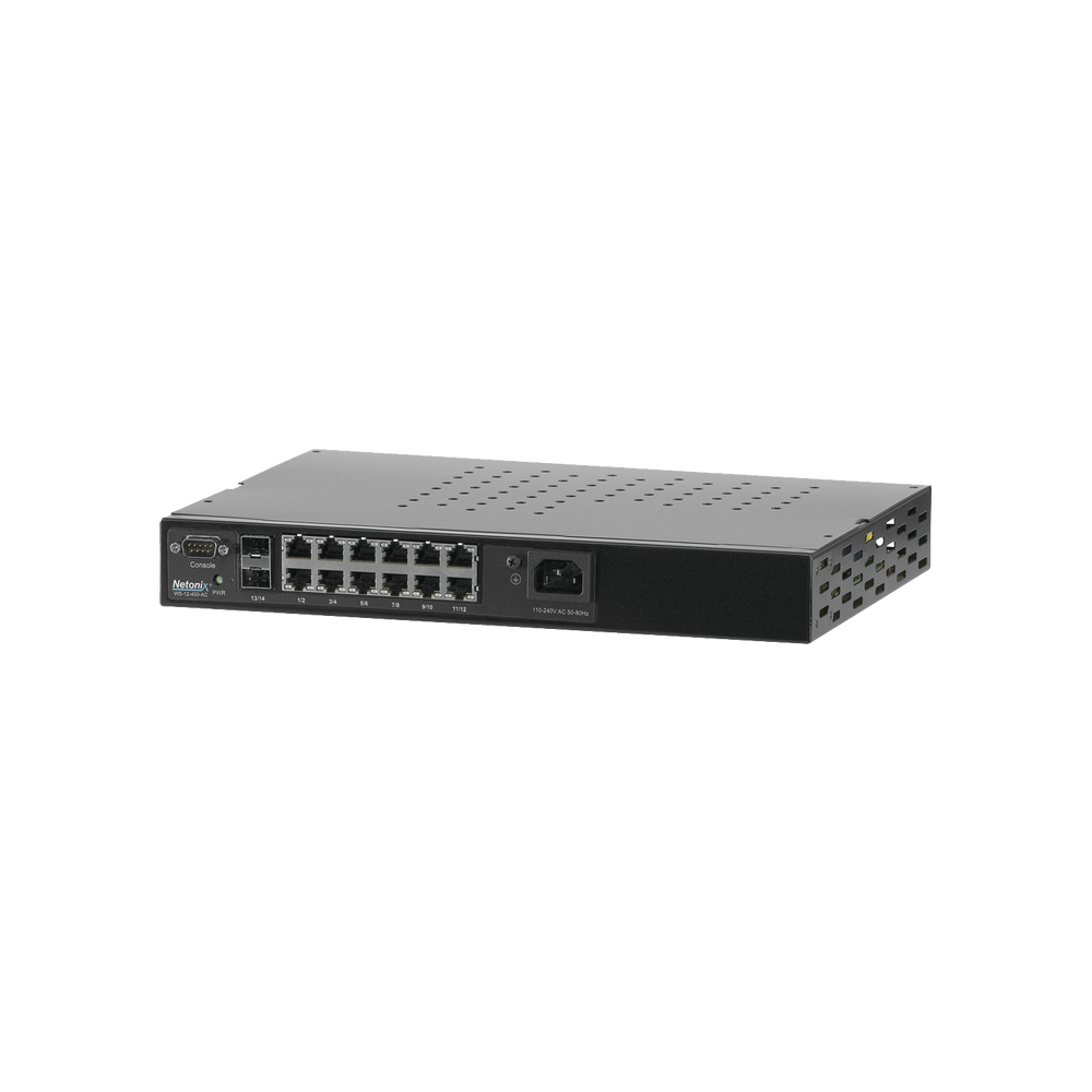 Switch WISP PoE Administrable de 14 puertos (12 PoE Gigabit + 2 SFP) 400W, entrada de 110/220 Vca