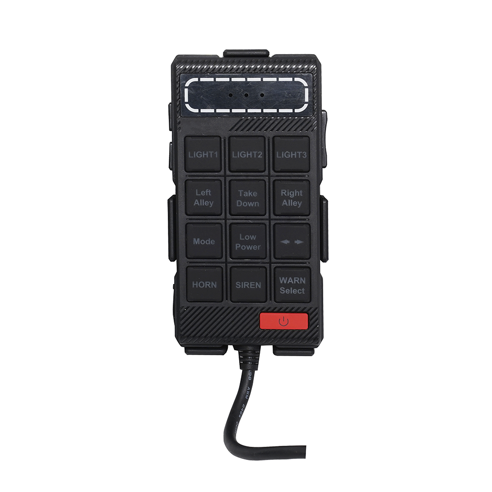 Sirena Vehicular de 100W de Potencia Con Controlador Unimando, Micrófono, Control de Tonos y Patrones de destello de Barras de Luces Serie X67 / X75 - Image 7