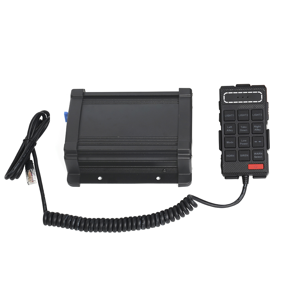 Sirena Vehicular de 100W de Potencia Con Controlador Unimando, Micrófono, Control de Tonos y Patrones de destello de Barras de Luces Serie X67 / X75 - Image 8